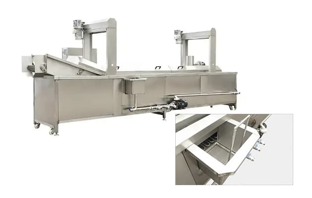 Auto Fryers with self cleaning system waste scrapping system