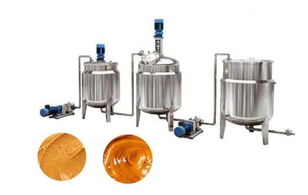 Mixing and degassing Tanks peanut butter machine