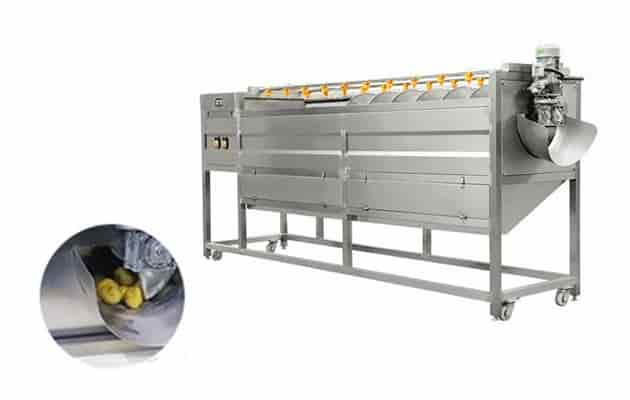 Potato Washing and Peeling Machine Frozen French Fries Machine