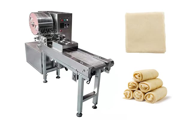 Spring Roll Wrapper Machine Making Lumpia Wrapper Crepe Wrapper Egg Roll Wrapper