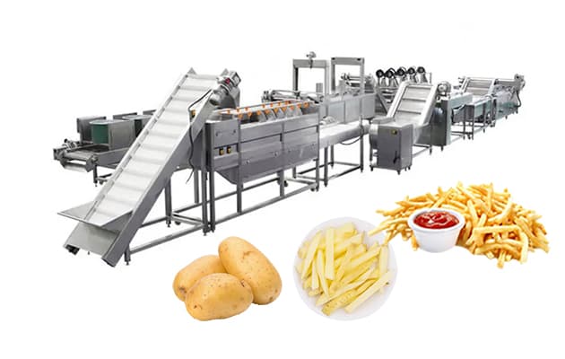 french fries production line