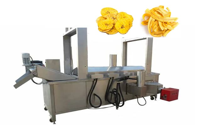 gas heating continuous frying machine