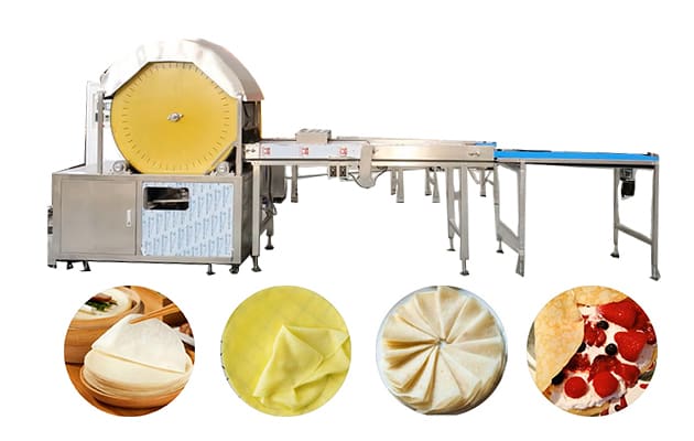 automatic crepe machine commercial Lumpia Wrapper Egg Roll Skin Spring Roll Wrapper Production Line