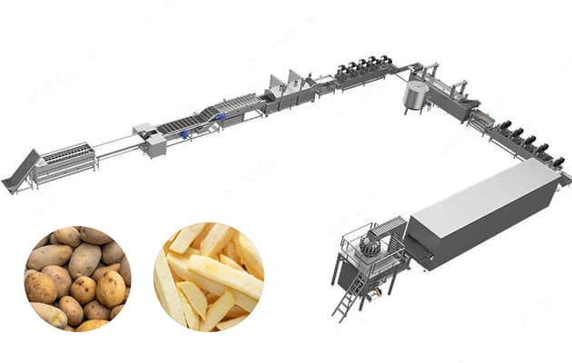 Frozen French Fries Production Line Frozen French Fries Machine