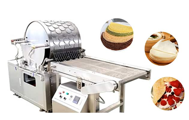 Spring roll wrapper making machine crepe wrapper machine