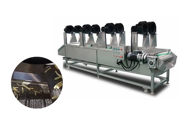 french fries production line air cooling conveyor