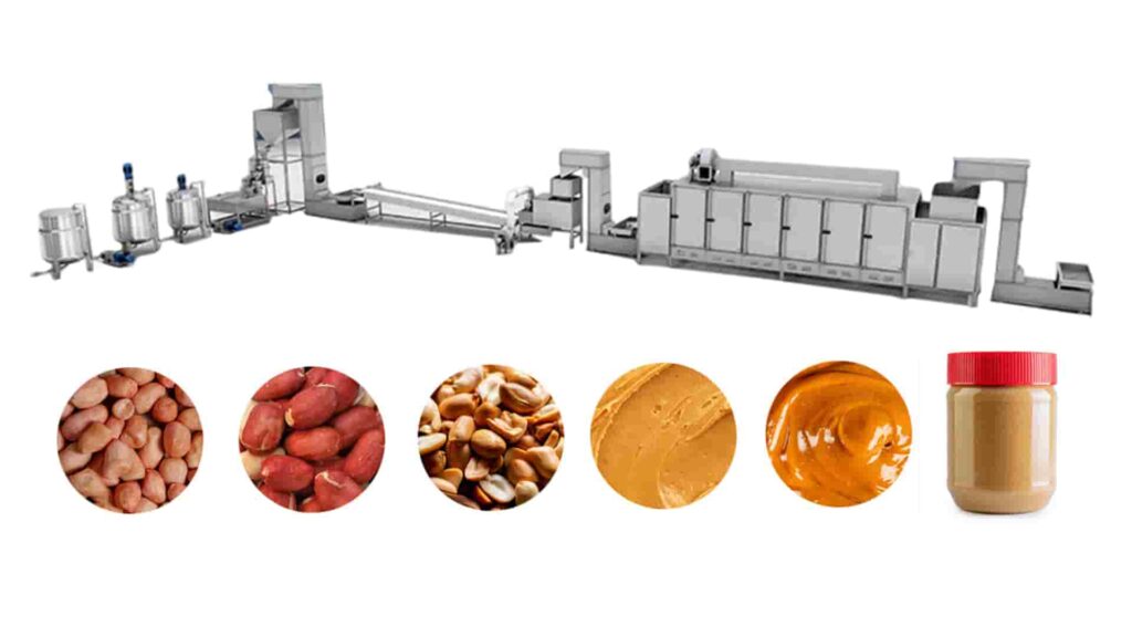 nuts machine peanut butter production line