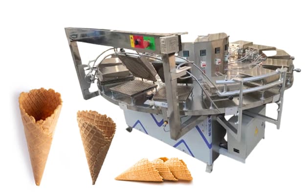 Waffle cone baker electric heating