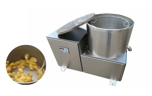 centrifugal deoiling machine in small banana chips plant