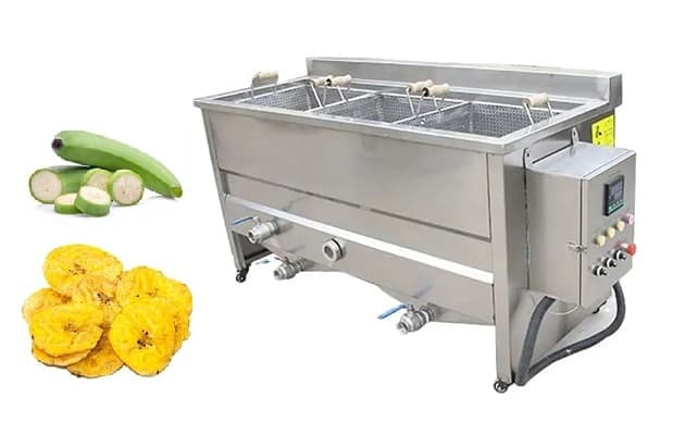 plantain chips frying machine- small banana chips making machine