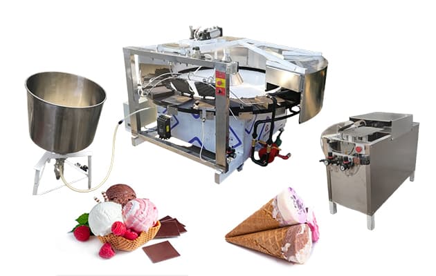 gas waffle machine sugar cone maker