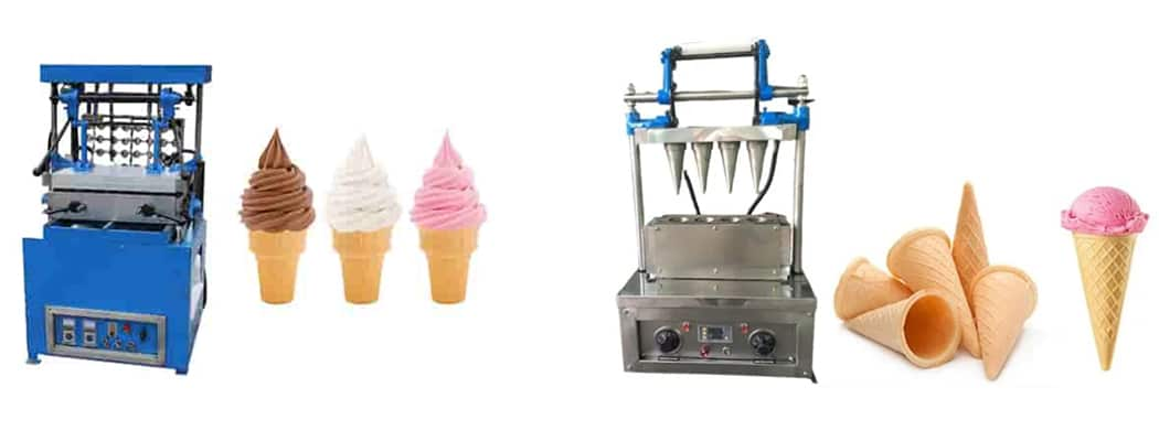 Semi-automatic wafer cone maker - Electric Heating wafer cone making machine